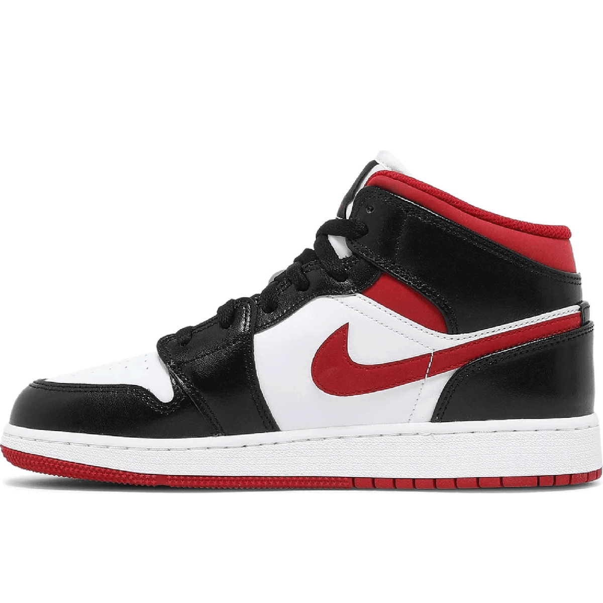 Air Jordan 1 Mid GS 'Gym Red Black White' sneaker product image 1 | Foot Spikes