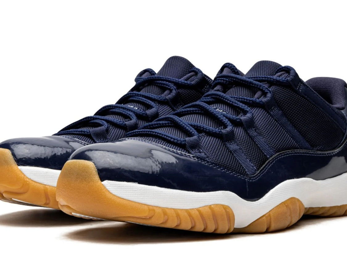 Air Jordan 11 Retro Low "Navy/Gum" sneaker product image 2 | Foot Spikes