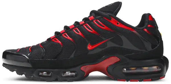 Air Max Plus 'Black University Red Gradient' sneaker product image 1 | Foot Spikes