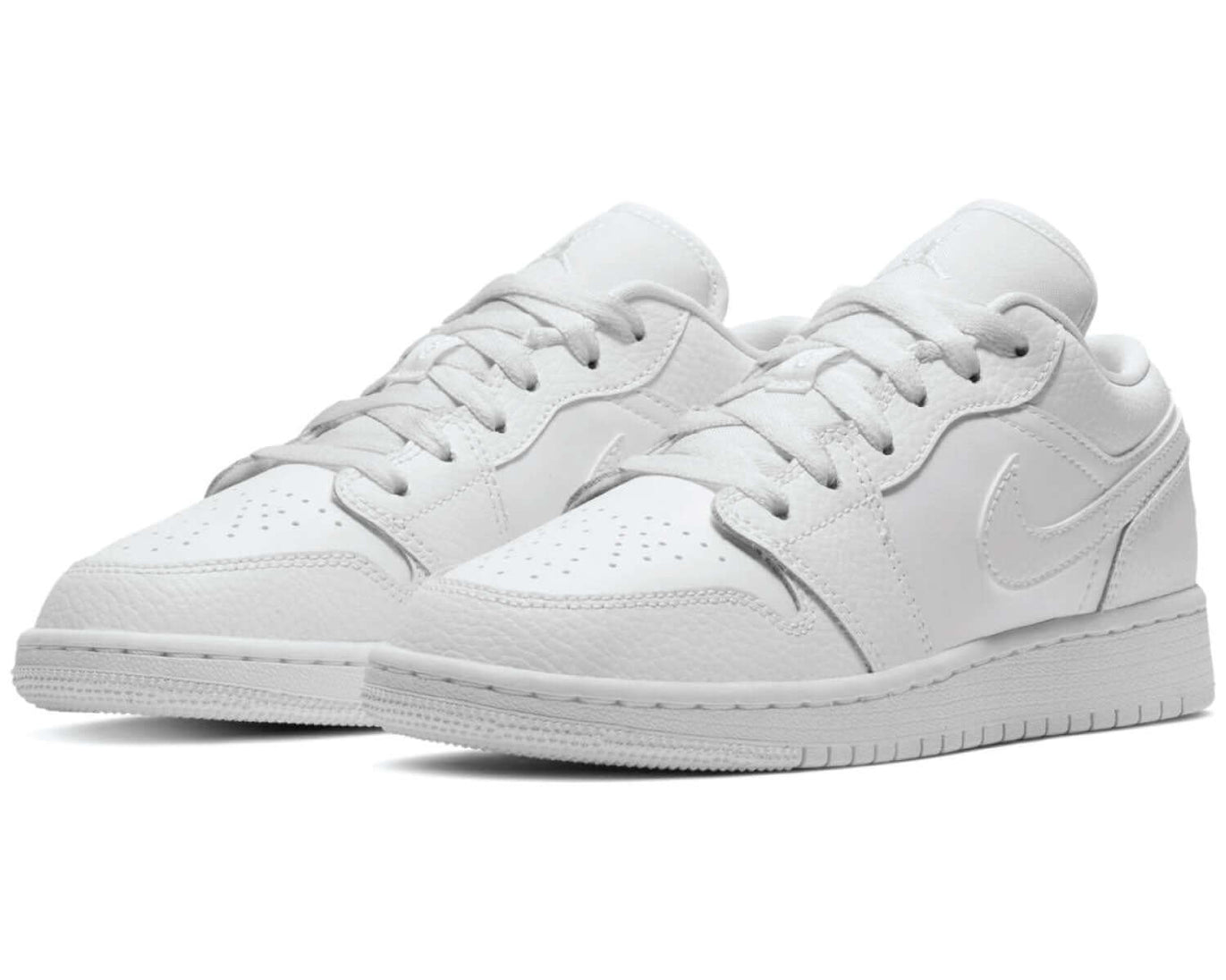 Air Jordan 1 Low GS “Triple White” sneaker product image 3 | Foot Spikes