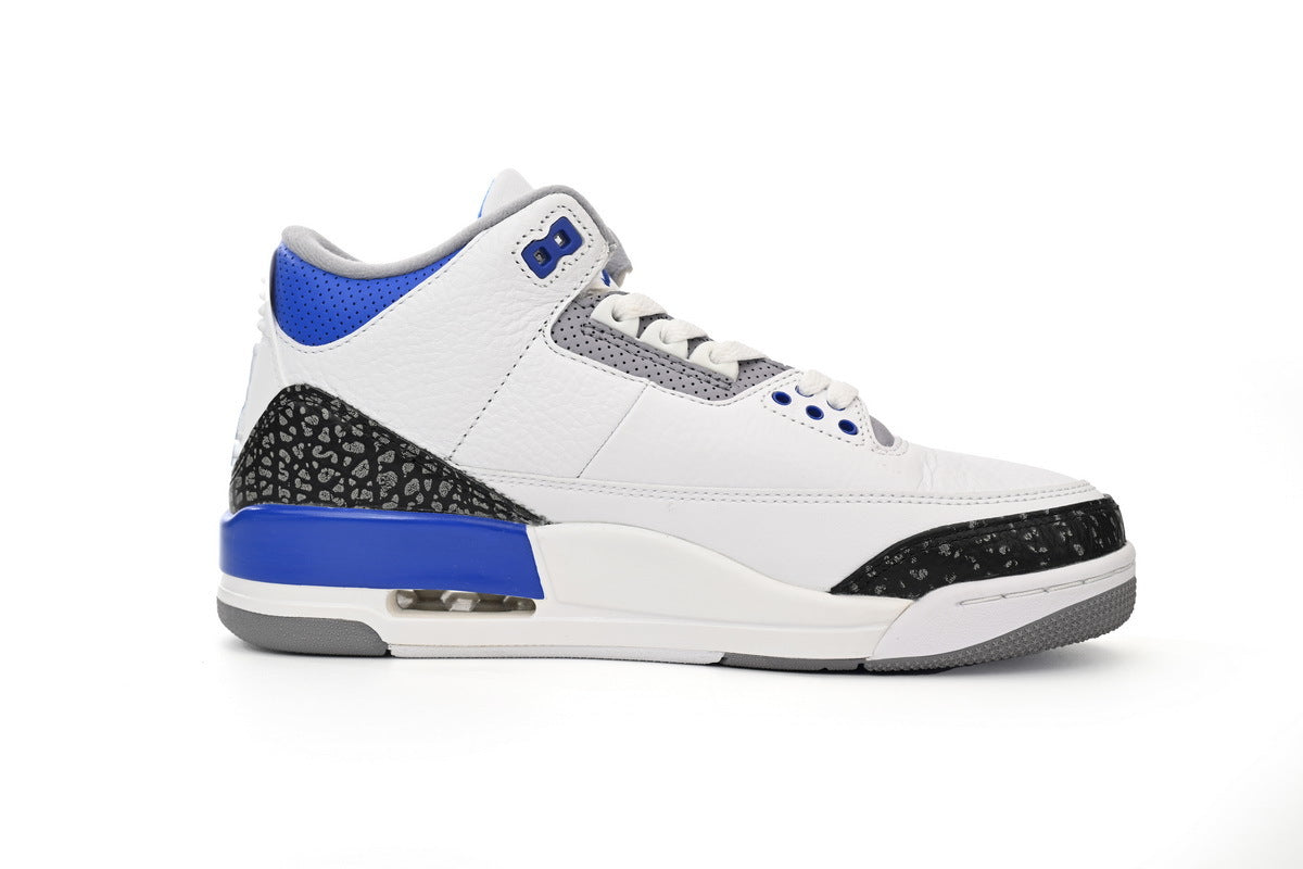 Air Jordan 3 Retro 'Racer Blue' sneaker product image 4 | Foot Spikes