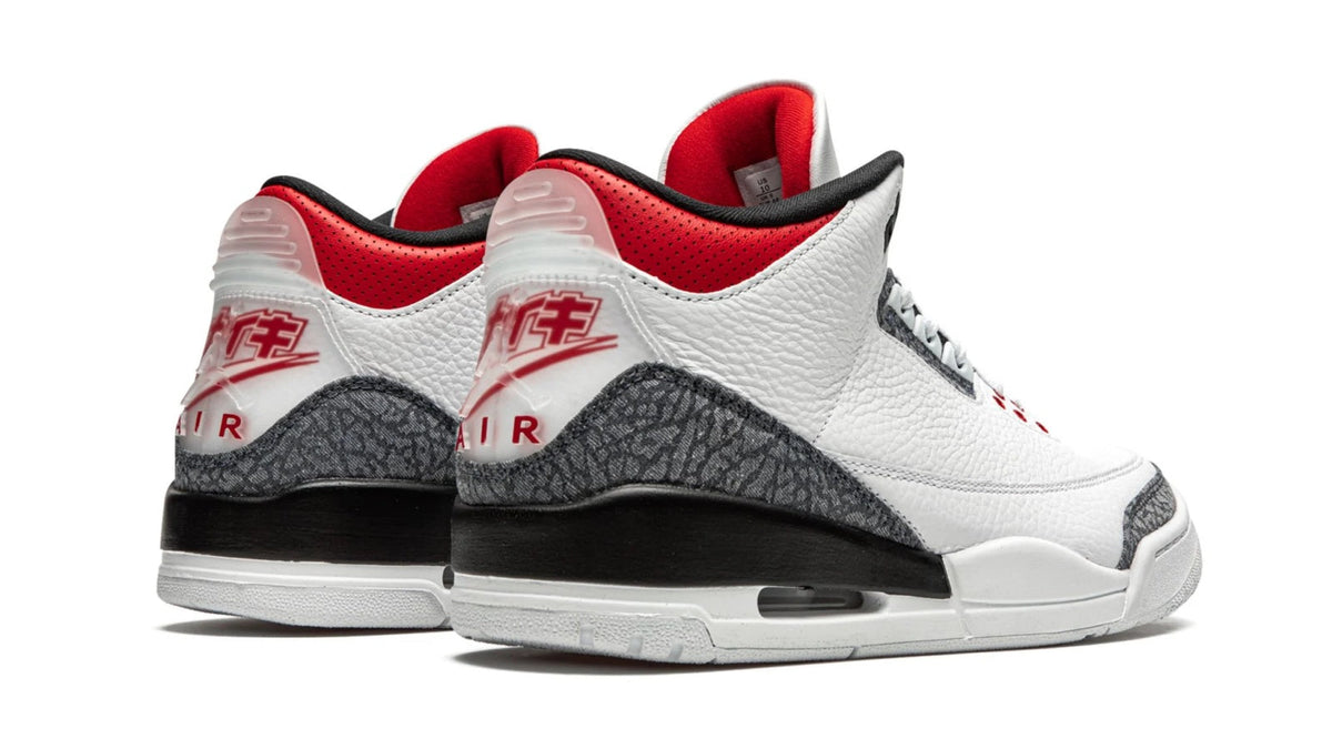 Air Jordan 3 Retro SE-T Denim "Japan Exclusive - Fire Red" sneaker product image 4 | Foot Spikes