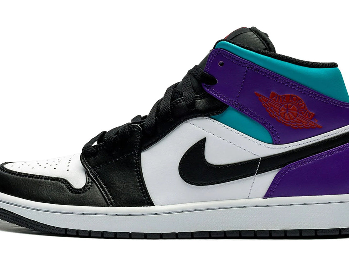 Air Jordan 1 Mid "Aqua" sneaker product image 1 | Foot Spikes