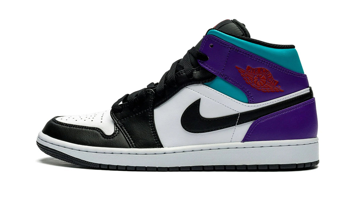 Air Jordan 1 Mid "Aqua" sneaker product image 1 | Foot Spikes