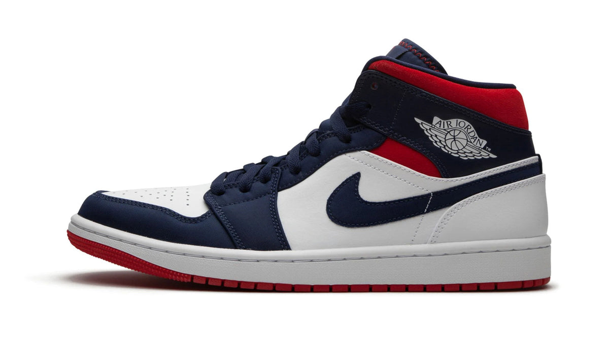Air Jordan 1 Mid SE "Olympic - USA" sneaker product image 1 | Foot Spikes