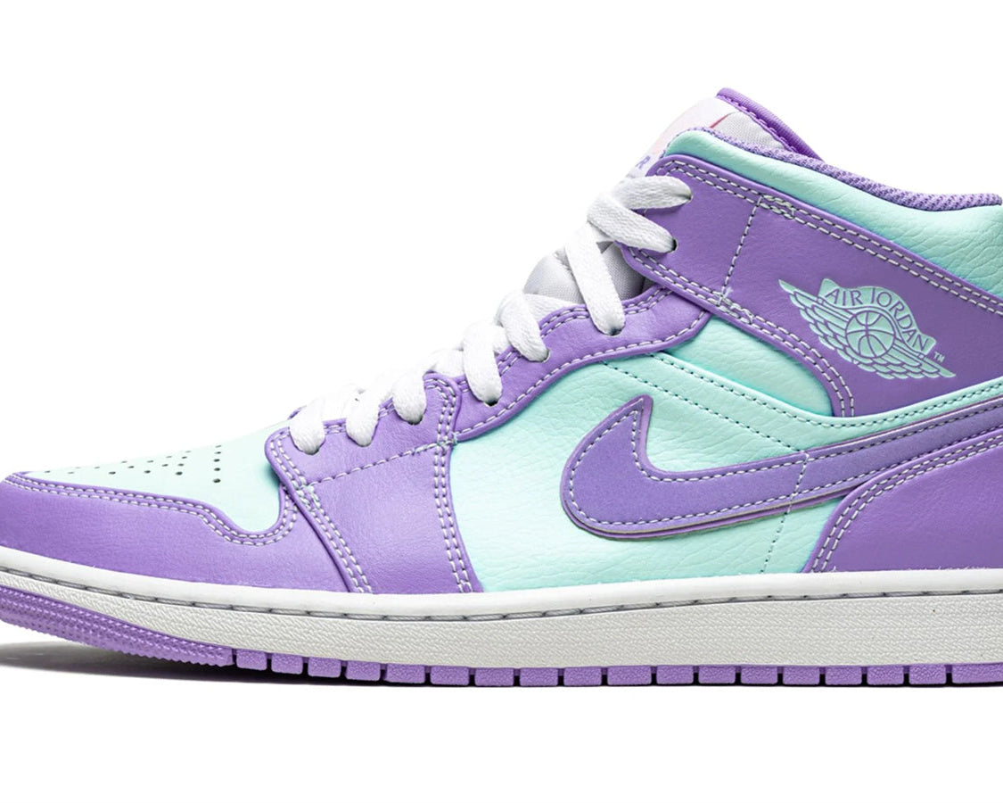 Air Jordan 1 Mid "Purple Pulse / Glacier Blue" sneaker product image 1 | Foot Spikes