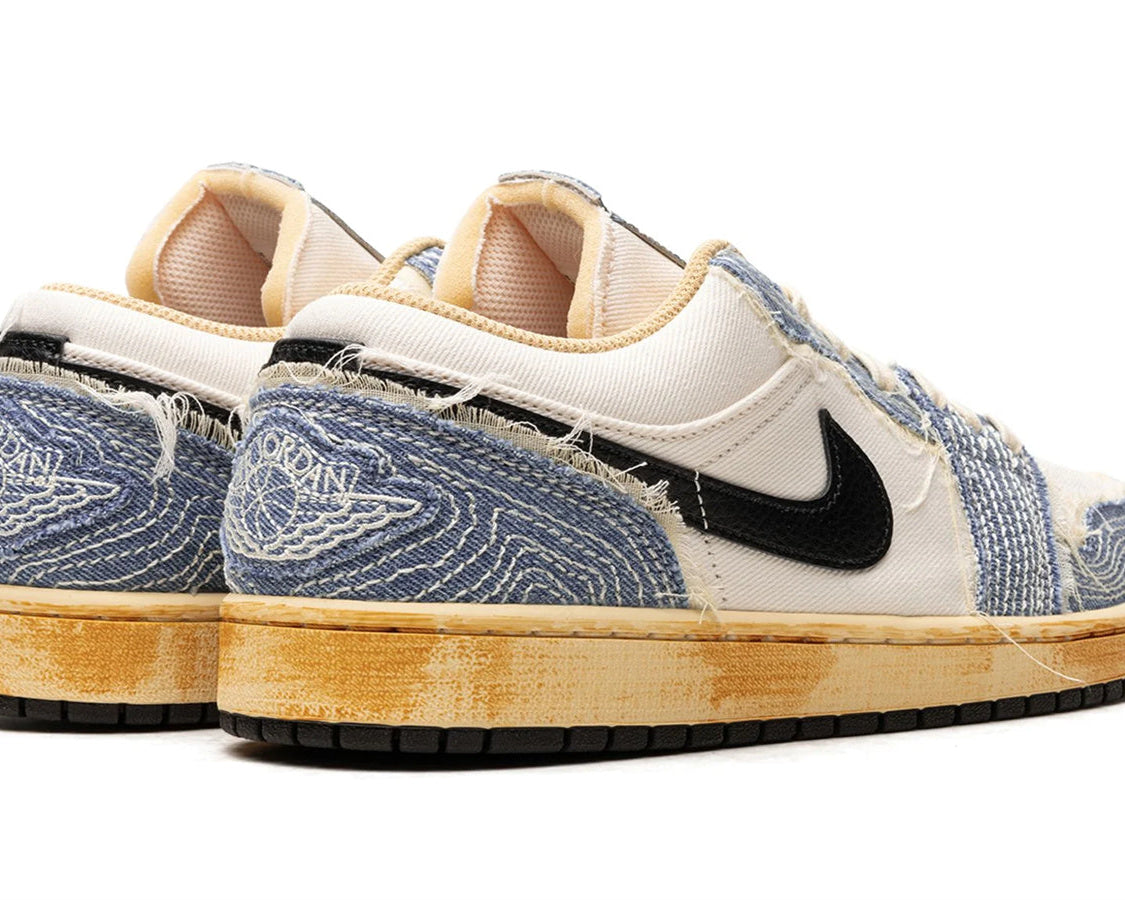 Air Jordan 1 Low SE "Sashiko Denim" sneaker product image 4 | Foot Spikes