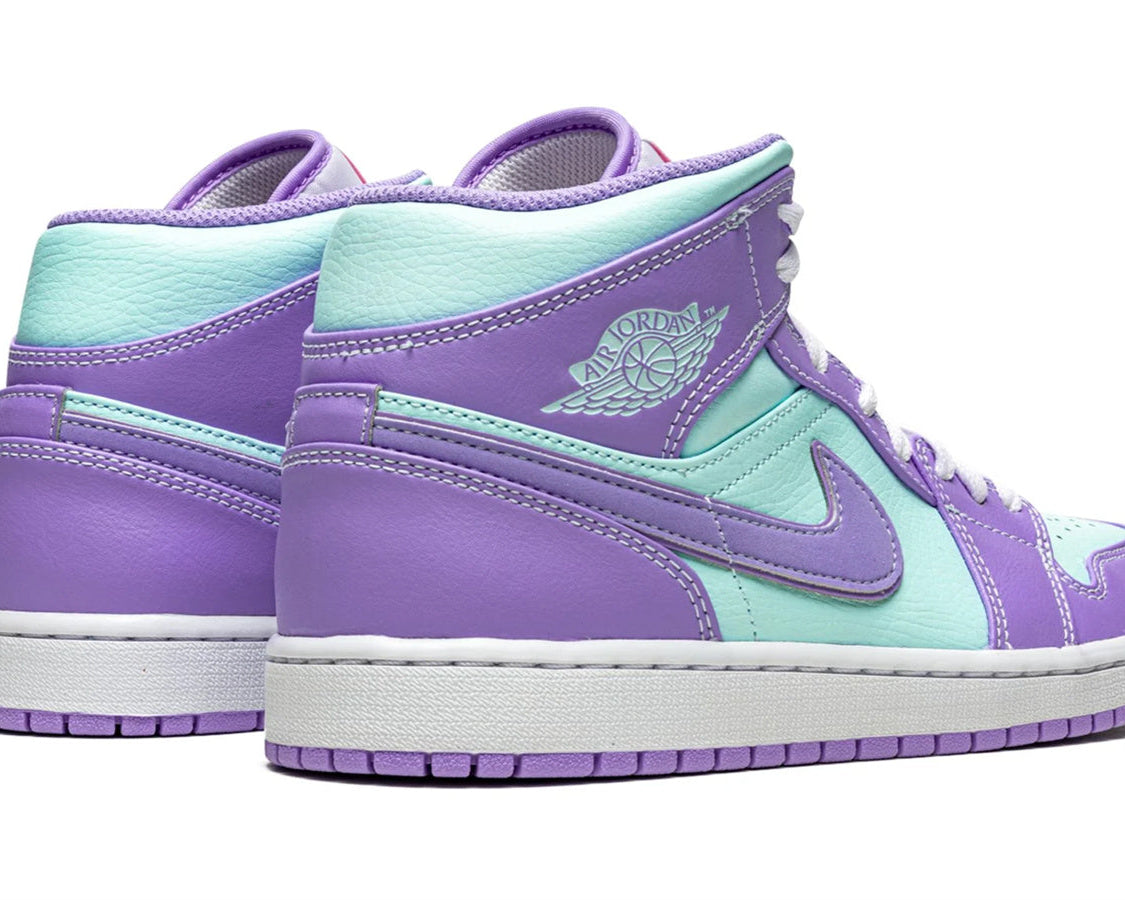 Air Jordan 1 Mid "Purple Pulse / Glacier Blue" sneaker product image 4 | Foot Spikes