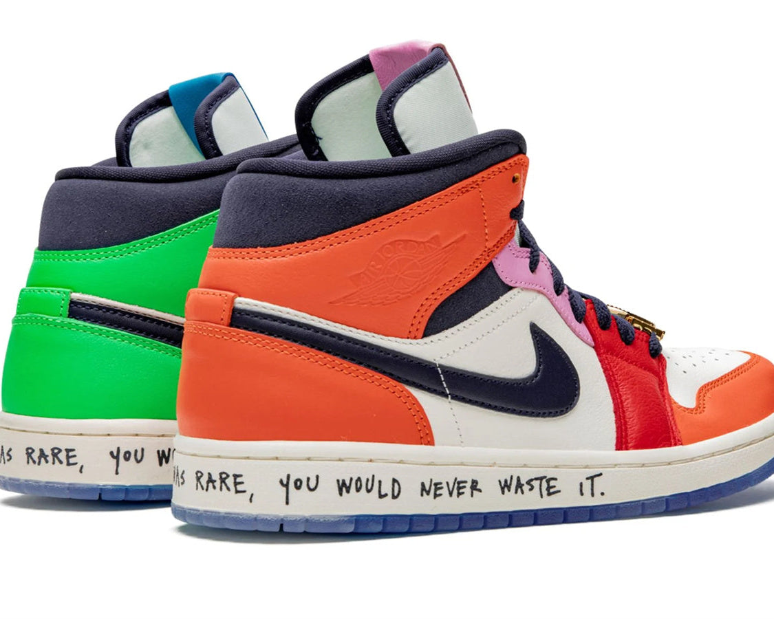 Air Jordan 1 Mid WMNS "Melody Ehsani - Fearless" sneaker product image 4 | Foot Spikes