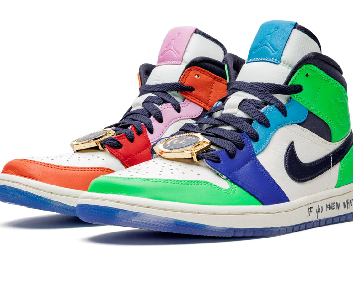 Air Jordan 1 Mid WMNS "Melody Ehsani - Fearless" sneaker product image 2 | Foot Spikes