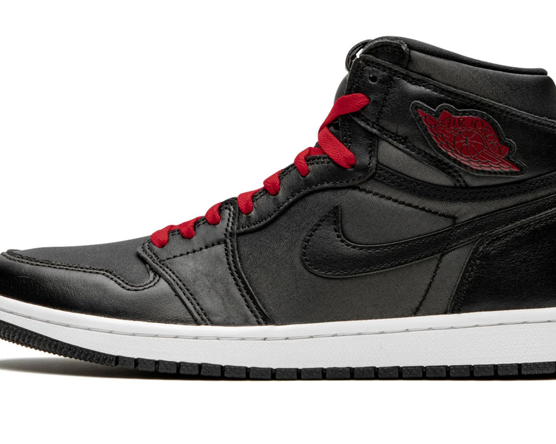 Air Jordan 1 Retro High OG "Black Satin/Gym Red" sneaker product image 1 | Foot Spikes