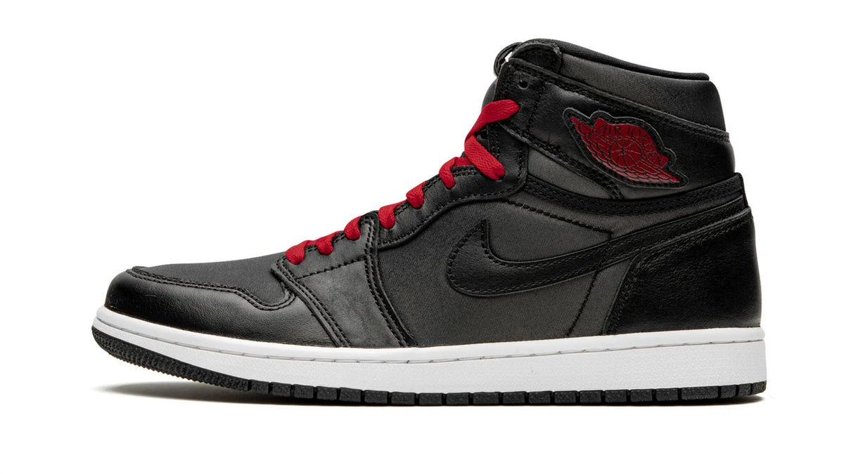 Air Jordan 1 Retro High OG "Black Satin/Gym Red" sneaker product image 1 | Foot Spikes