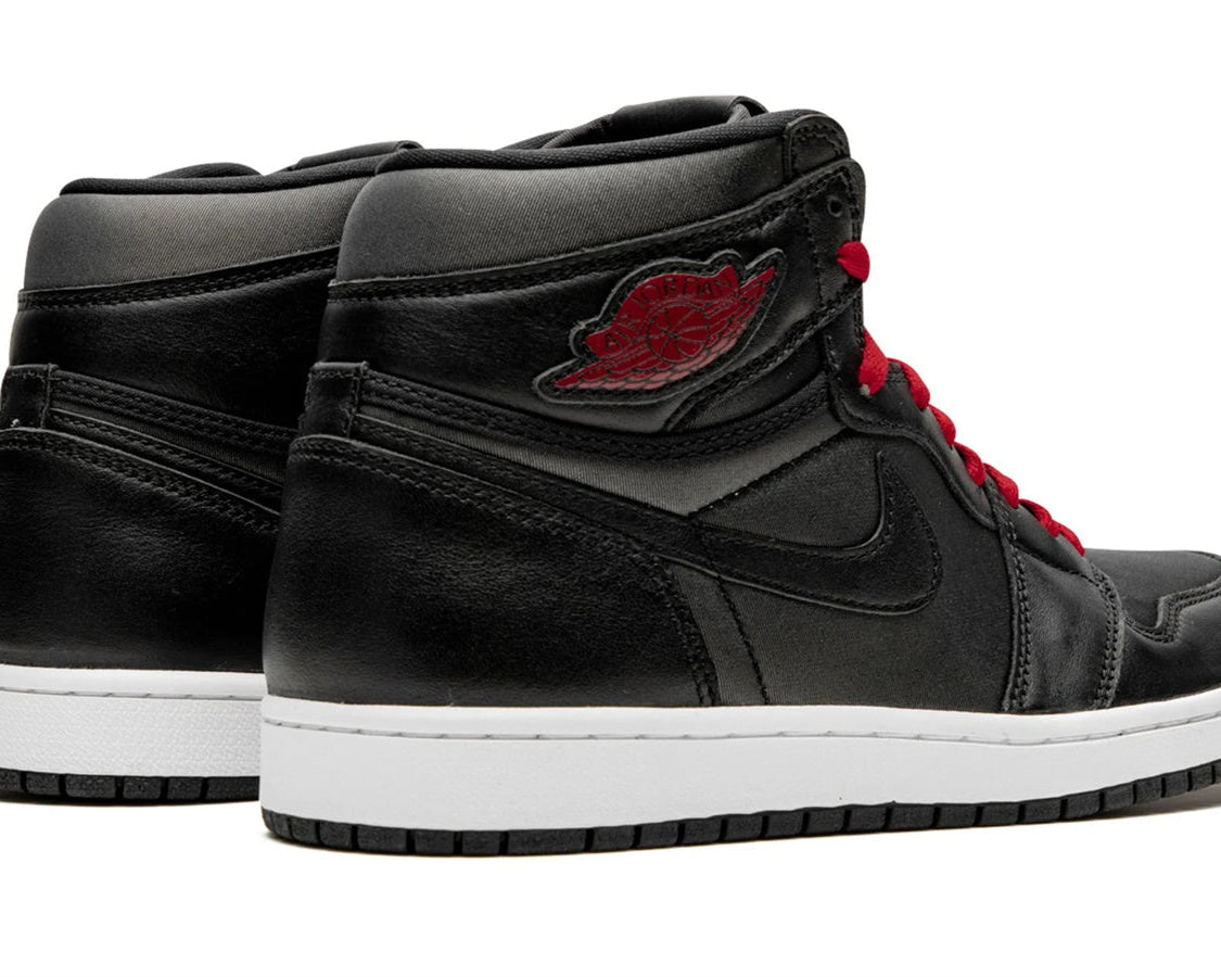 Air Jordan 1 Retro High OG "Black Satin/Gym Red" sneaker product image 4 | Foot Spikes