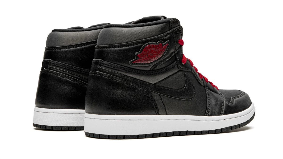 Air Jordan 1 Retro High OG "Black Satin/Gym Red" sneaker product image 4 | Foot Spikes