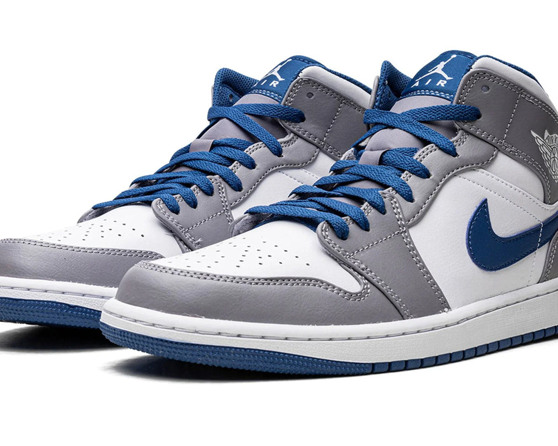 Air Jordan 1 Mid "True Blue" sneaker product image 2 | Foot Spikes