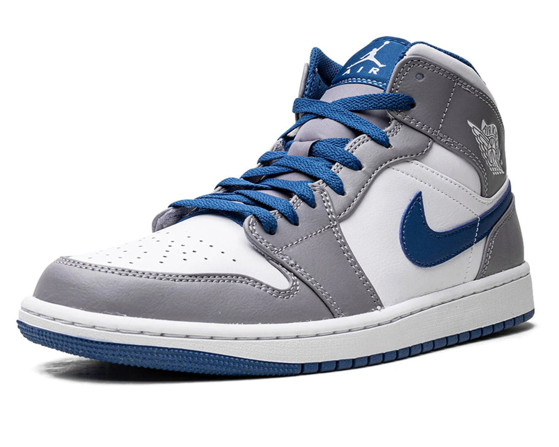 Air Jordan 1 Mid "True Blue" sneaker product image 3 | Foot Spikes