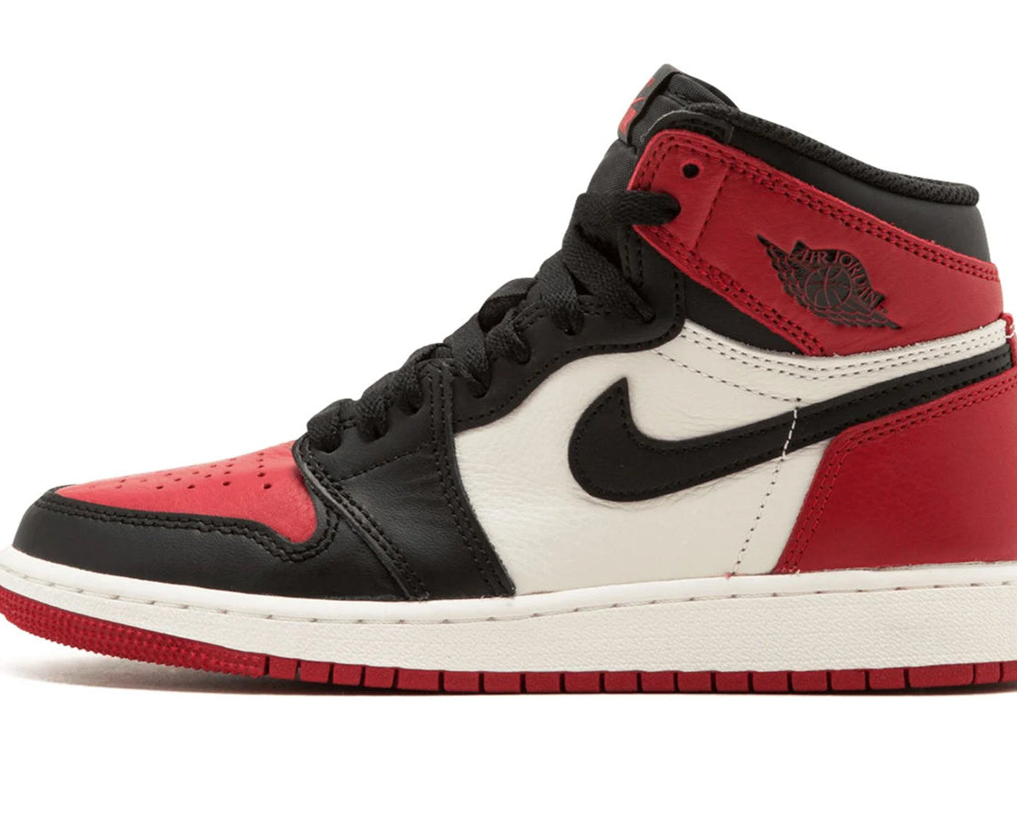 Jordan 1 Retro High "Bred Toe" sneaker product image 1 | Foot Spikes