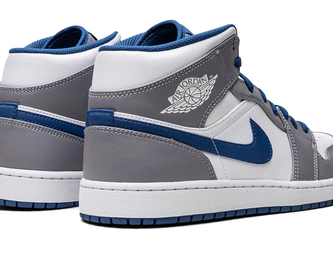 Air Jordan 1 Mid "True Blue" sneaker product image 4 | Foot Spikes