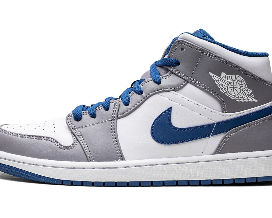 Air Jordan 1 Mid "True Blue" sneaker product image 1 | Foot Spikes