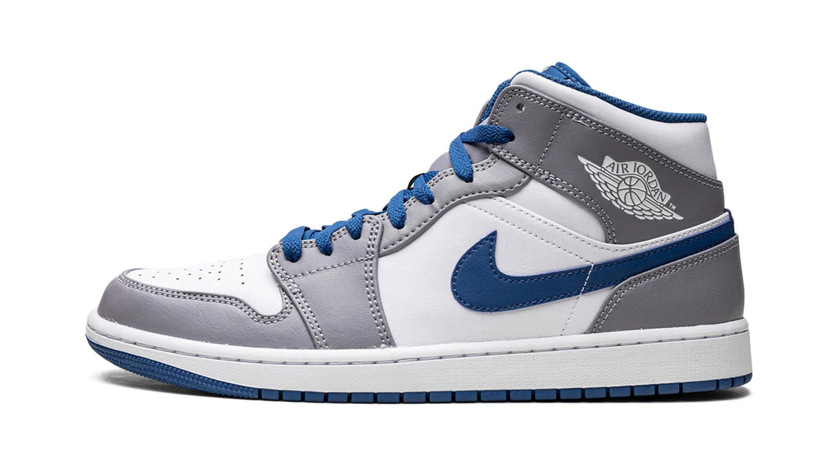 Air Jordan 1 Mid "True Blue" sneaker product image 1 | Foot Spikes