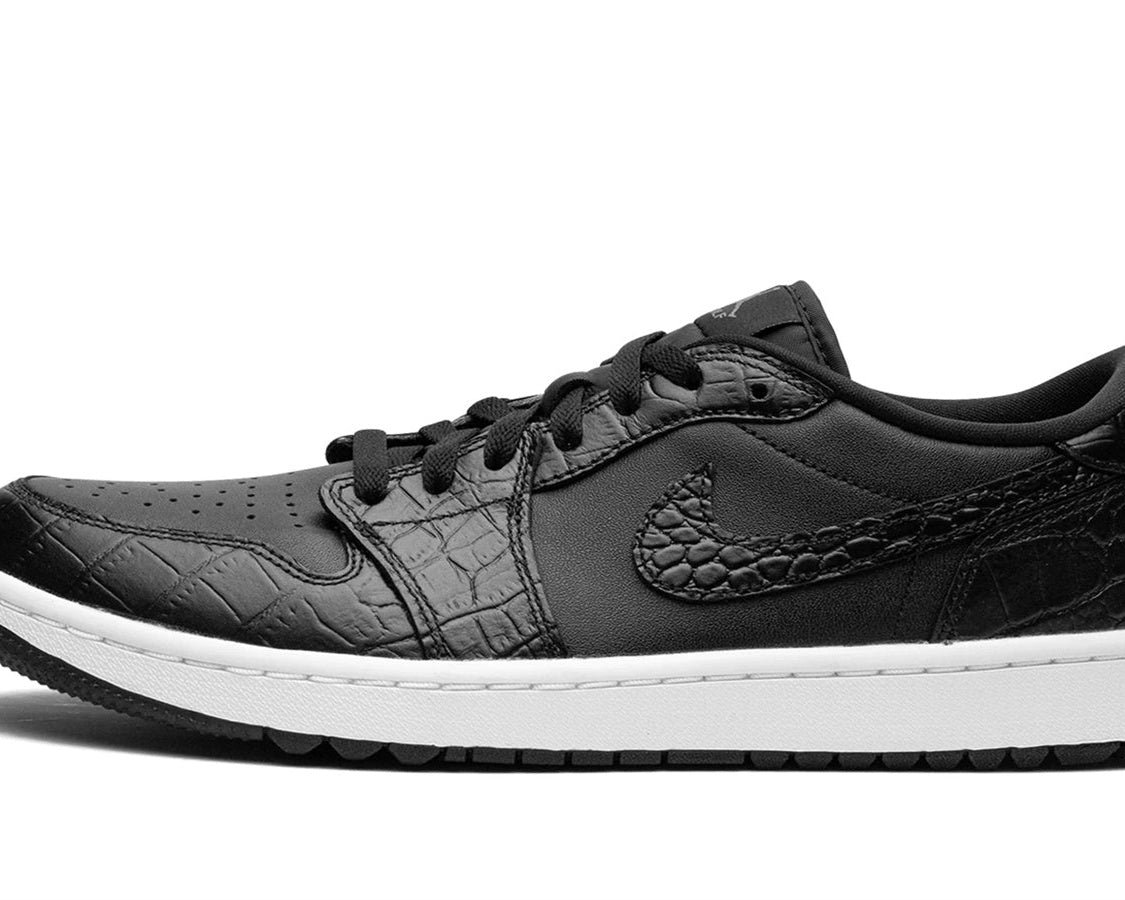 Air Jordan 1 Golf Low "Black Croc" sneaker product image 1 | Foot Spikes