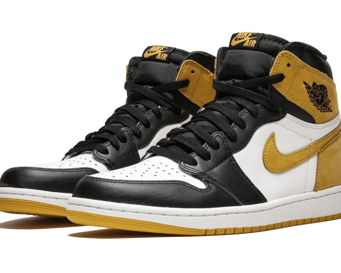 Air Jordan 1 Retro High OG "Promo Box - YELLOW OCHRE" sneaker product image 2 | Foot Spikes