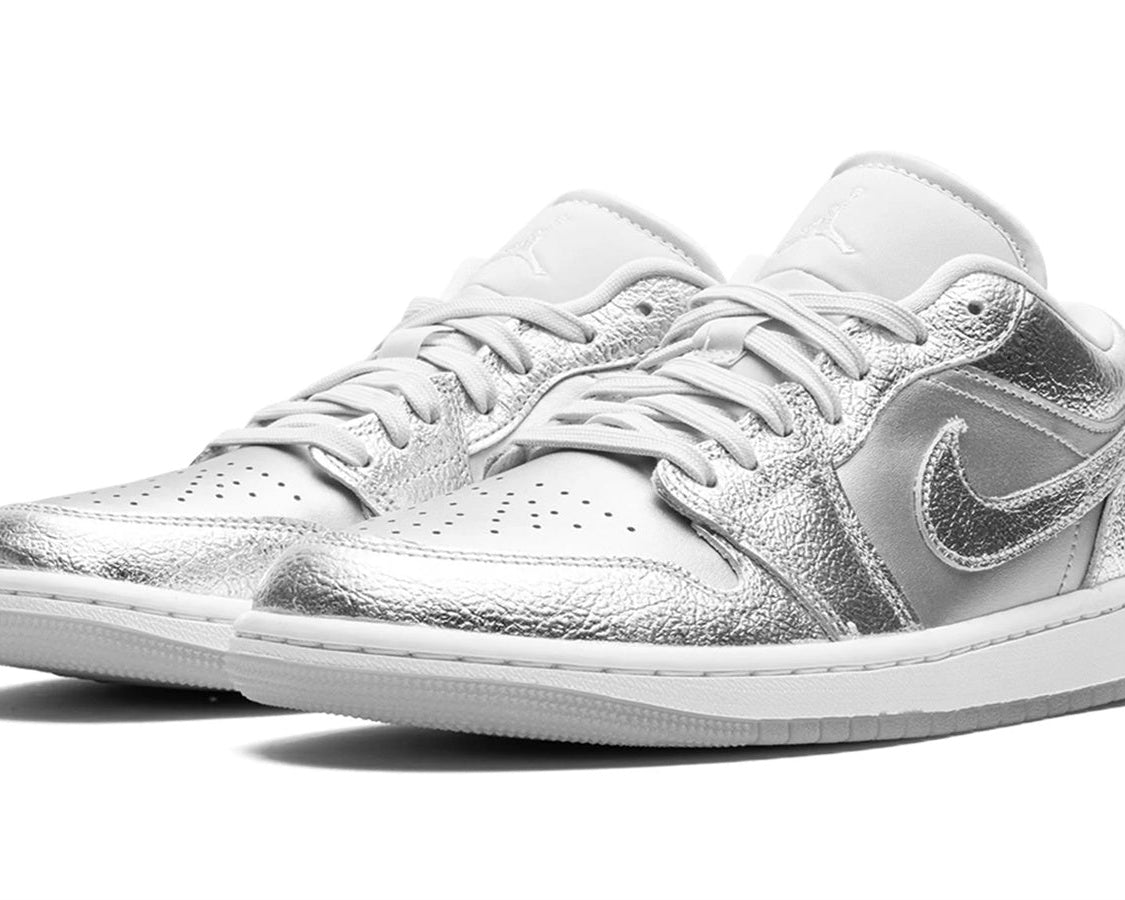 Air Jordan 1 Low SE WMNS "Metallic Silver" sneaker product image 2 | Foot Spikes