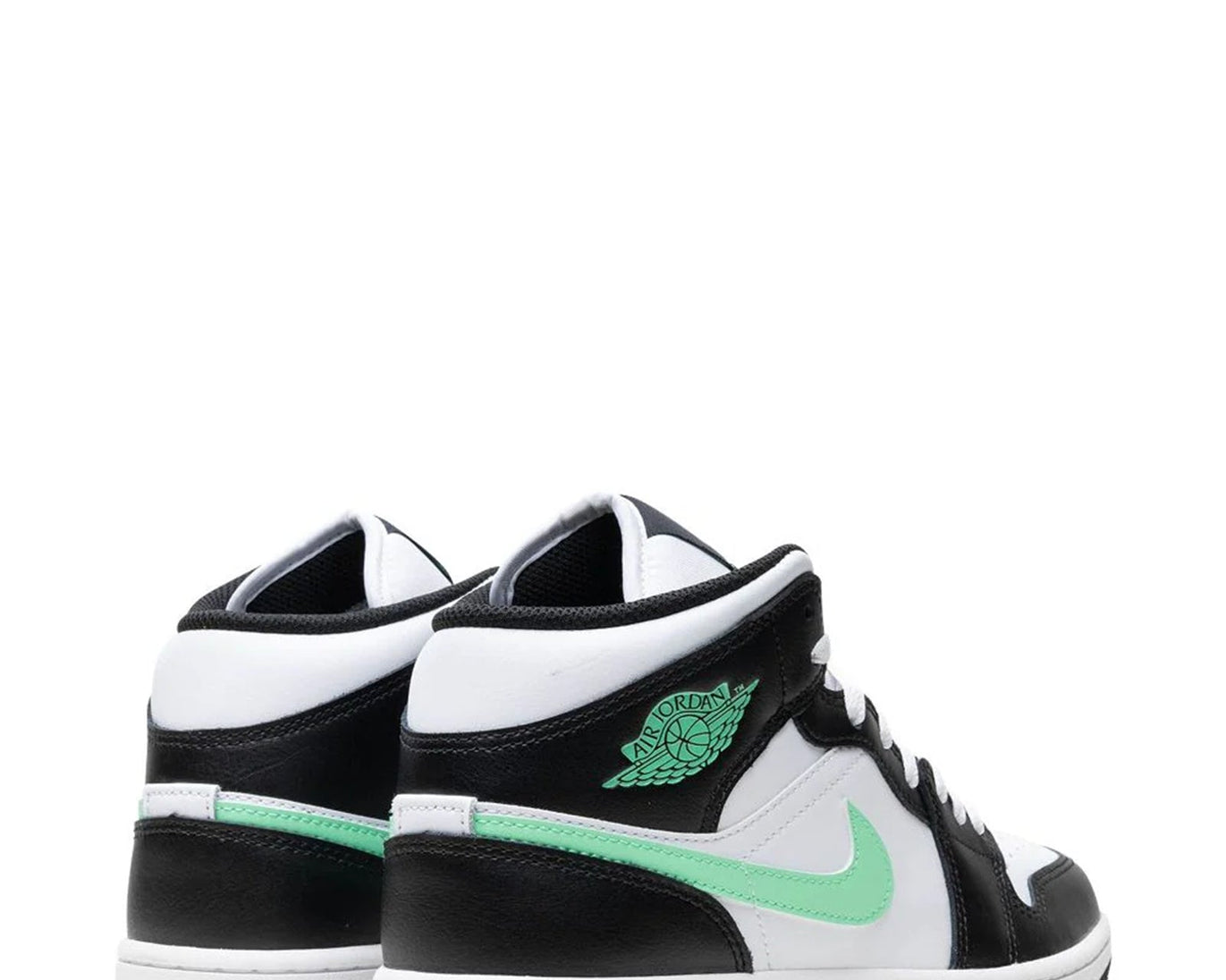 Air Jordan 1 Mid "GREEN GLOW" sneaker product image 5 | Foot Spikes