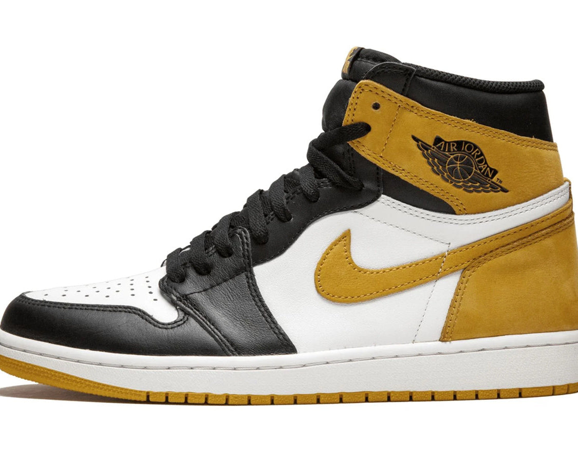 Air Jordan 1 Retro High OG "Promo Box - YELLOW OCHRE" sneaker product image 1 | Foot Spikes