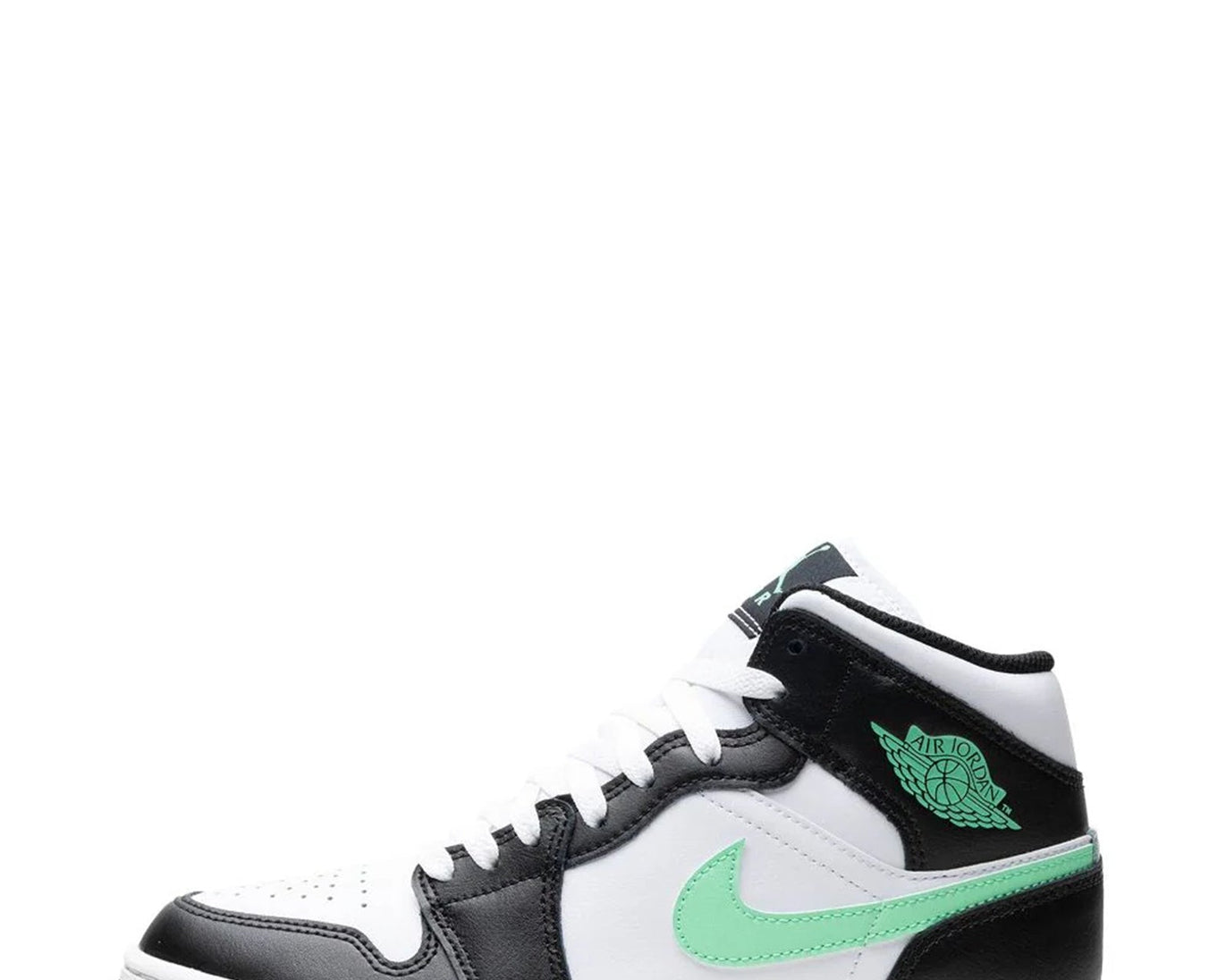 Air Jordan 1 Mid "GREEN GLOW" sneaker product image 1 | Foot Spikes