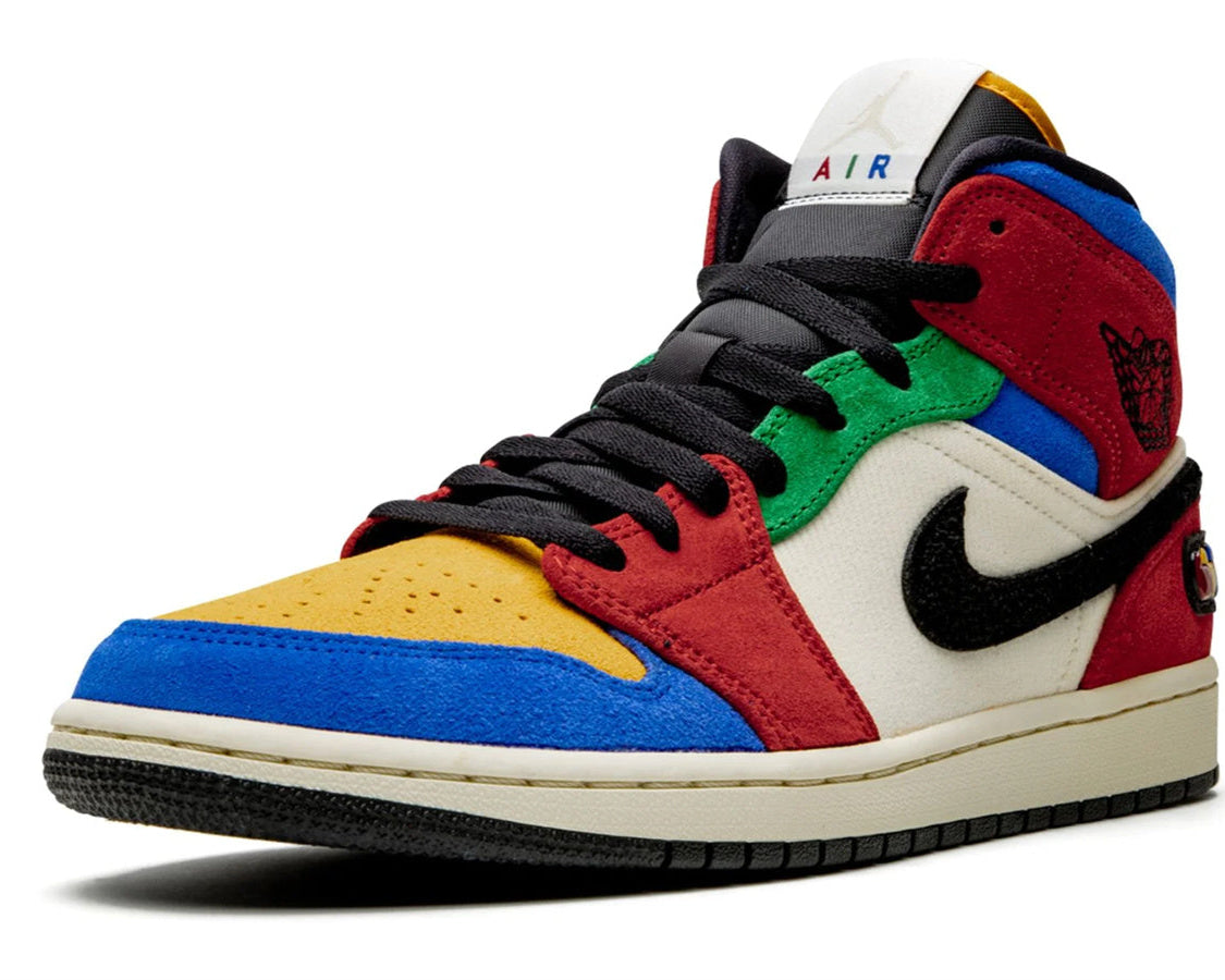 Air Jordan 1 Mid "Blue The Great - Fearless" sneaker product image 3 | Foot Spikes