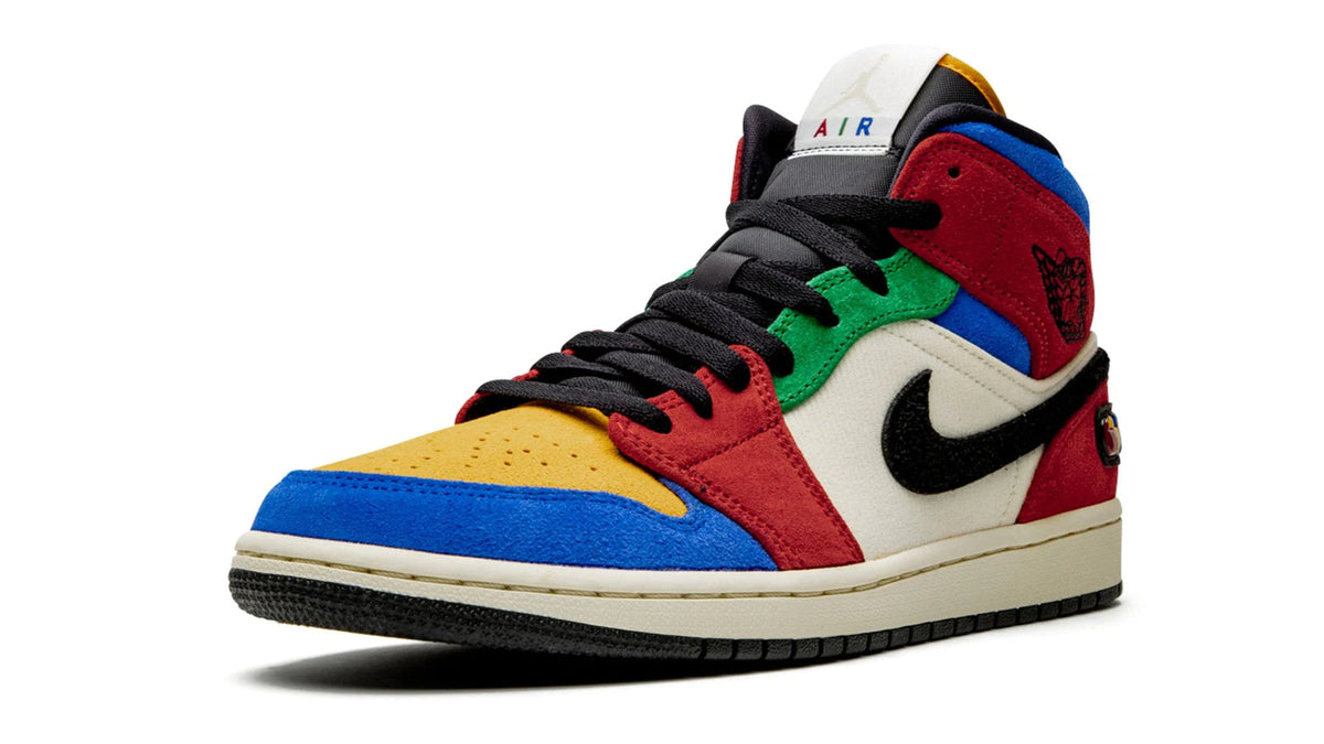 Air Jordan 1 Mid "Blue The Great - Fearless" sneaker product image 3 | Foot Spikes