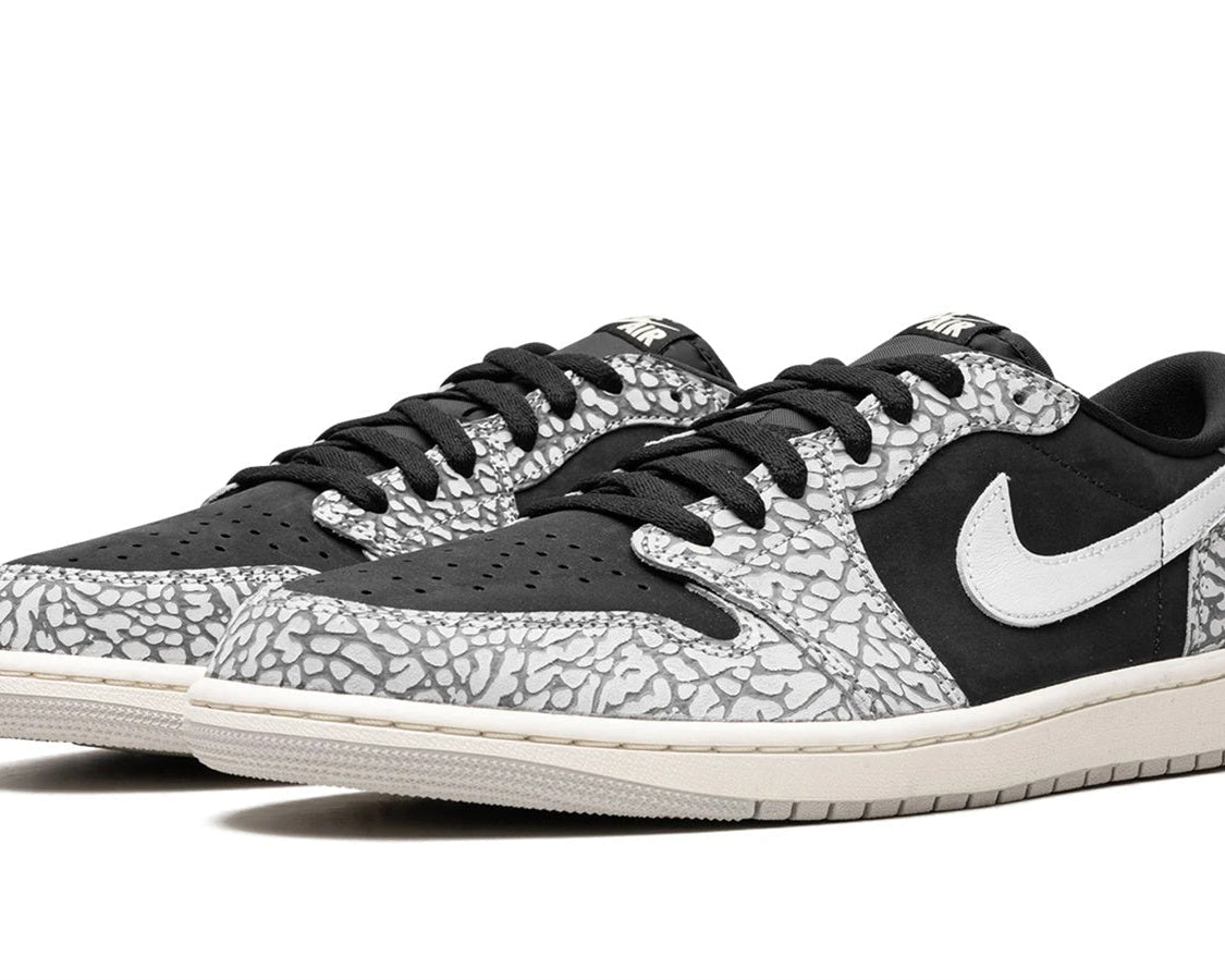 Air Jordan 1 Low "Black Elephant" sneaker product image 2 | Foot Spikes