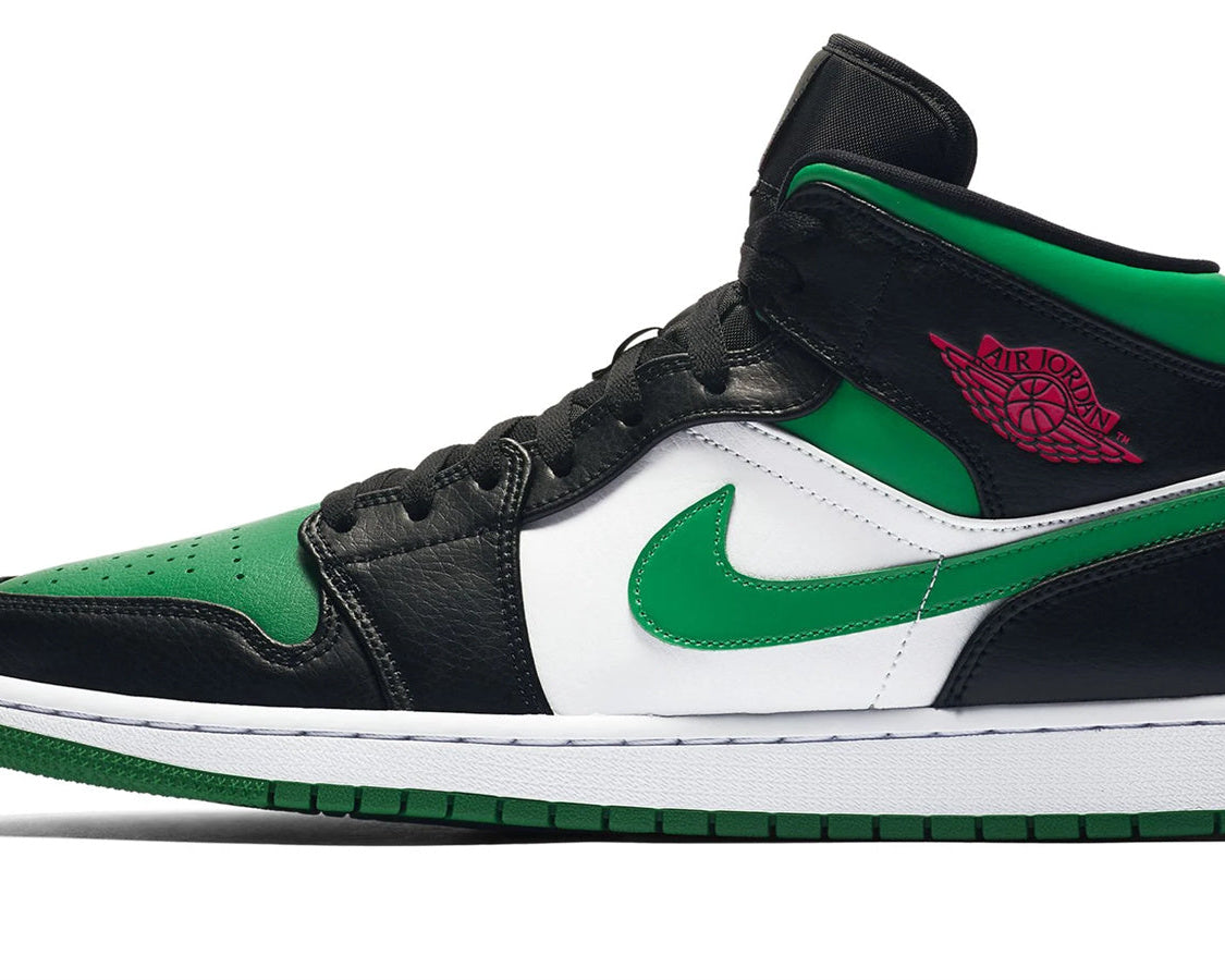 Air Jordan 1 Mid "Green Toe" sneaker product image 1 | Foot Spikes