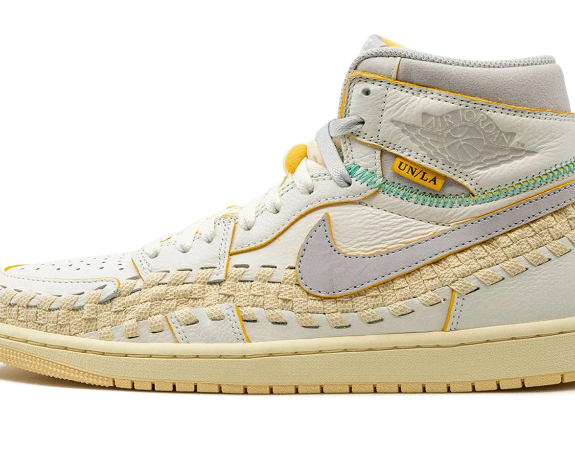 Air Jordan 1 High OG "Union x Bephie's Beauty Supply - Woven Sail" sneaker product image 1 | Foot Spikes