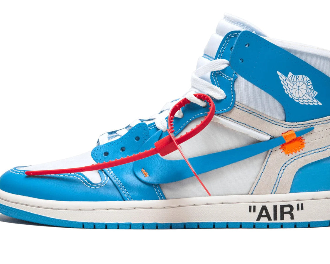 Air Jordan 1 Retro High "Off-White - UNC" sneaker product image 1 | Foot Spikes