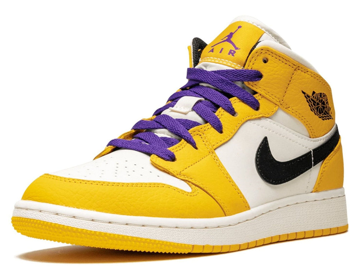 Air Jordan 1 Mid SE "Lakers" sneaker product image 1 | Foot Spikes