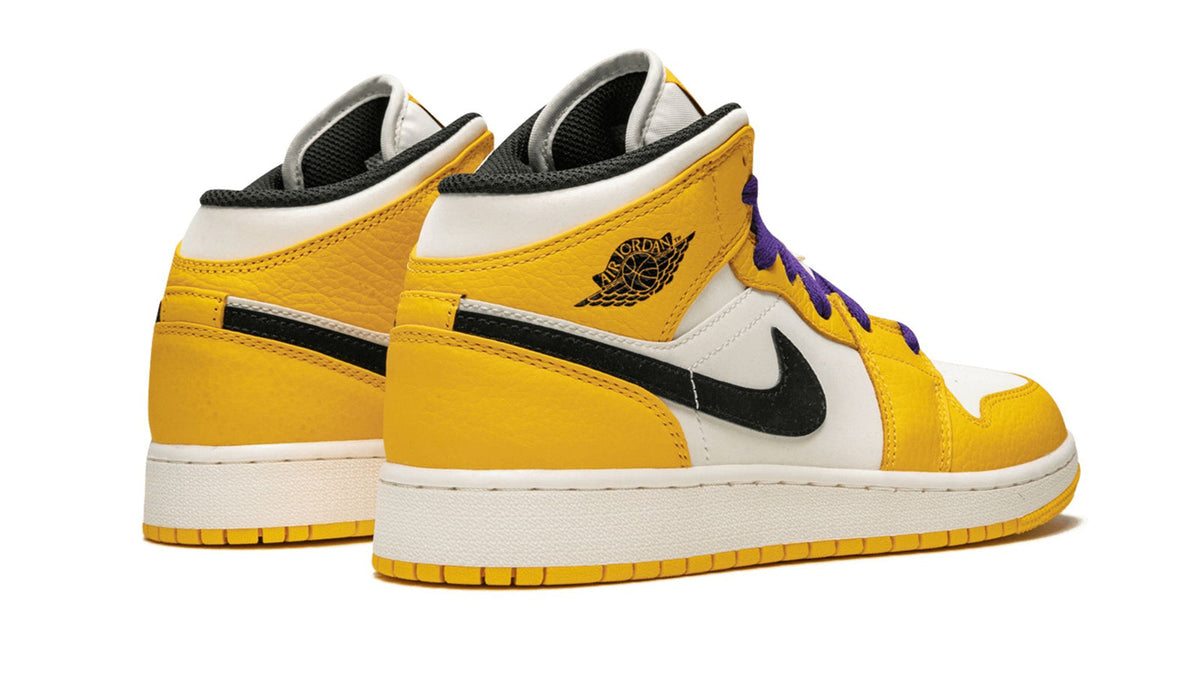 Air Jordan 1 Mid SE "Lakers" sneaker product image 4 | Foot Spikes