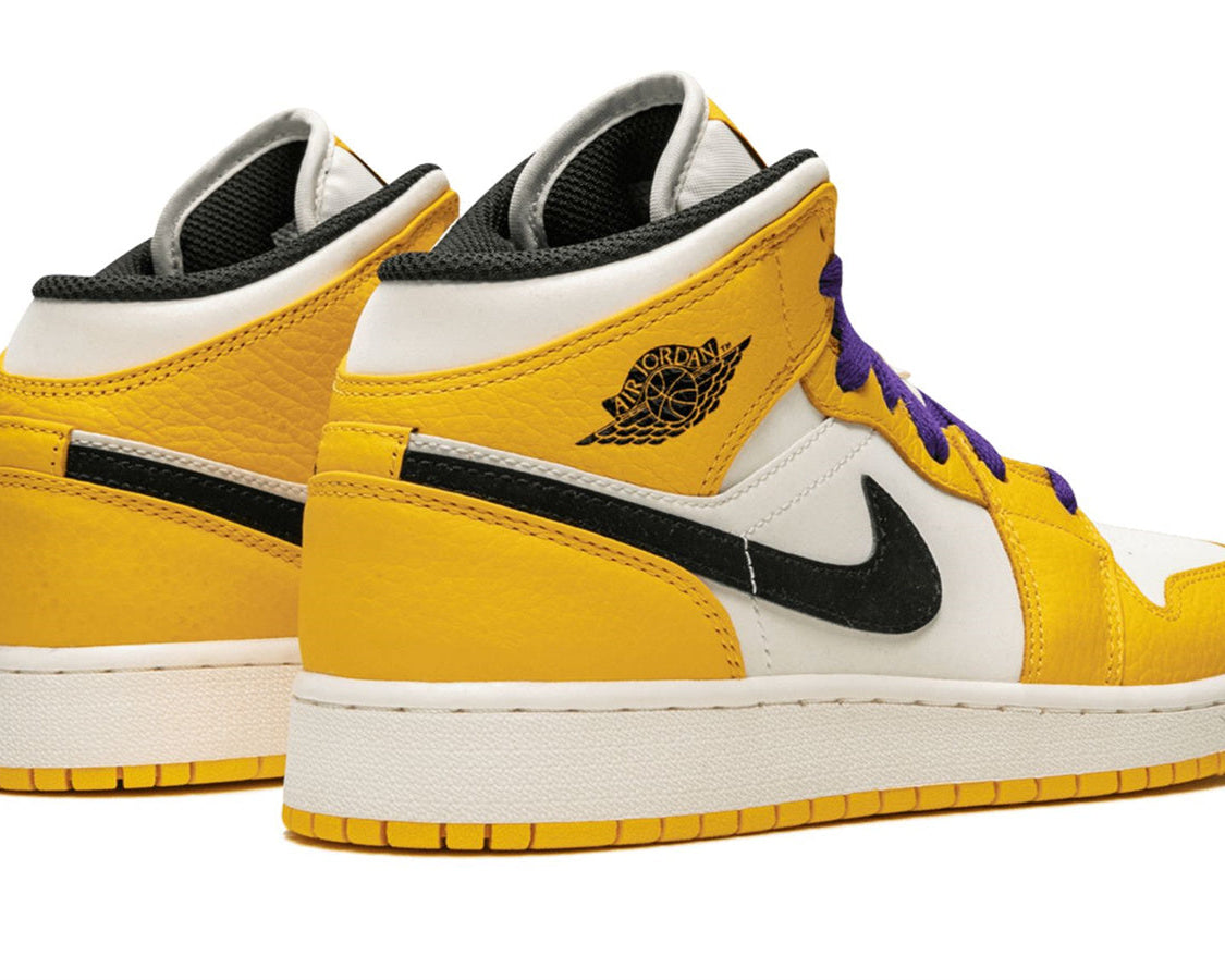 Air Jordan 1 Mid SE "Lakers" sneaker product image 3 | Foot Spikes
