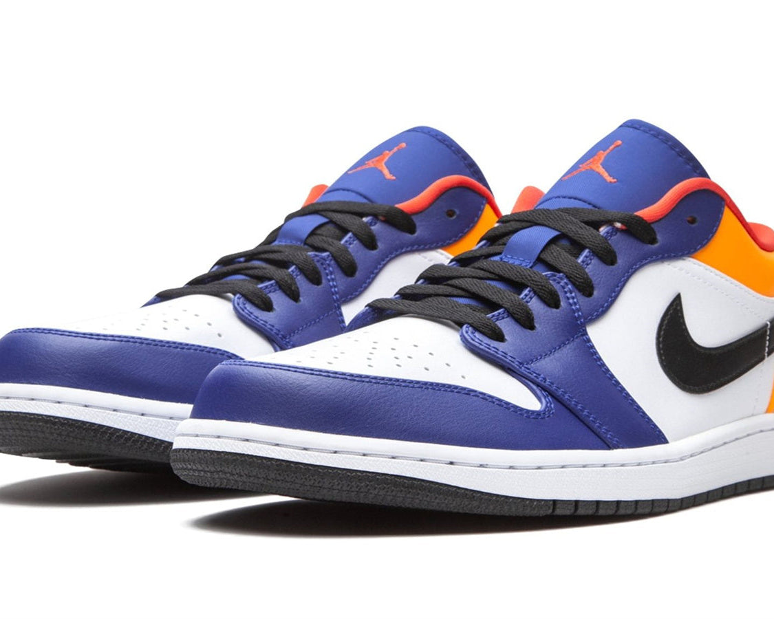 Air Jordan 1 Low "Deep Royal / Yellow" sneaker product image 2 | Foot Spikes