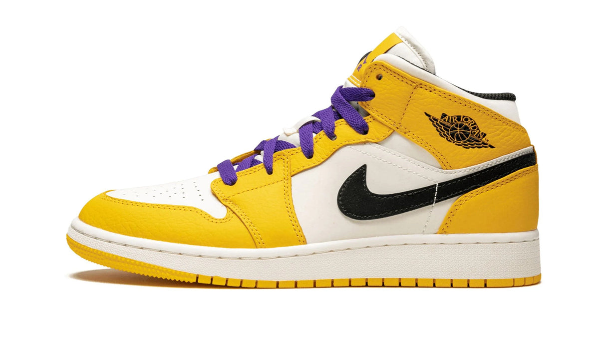 Air Jordan 1 Mid SE "Lakers" sneaker product image 1 | Foot Spikes