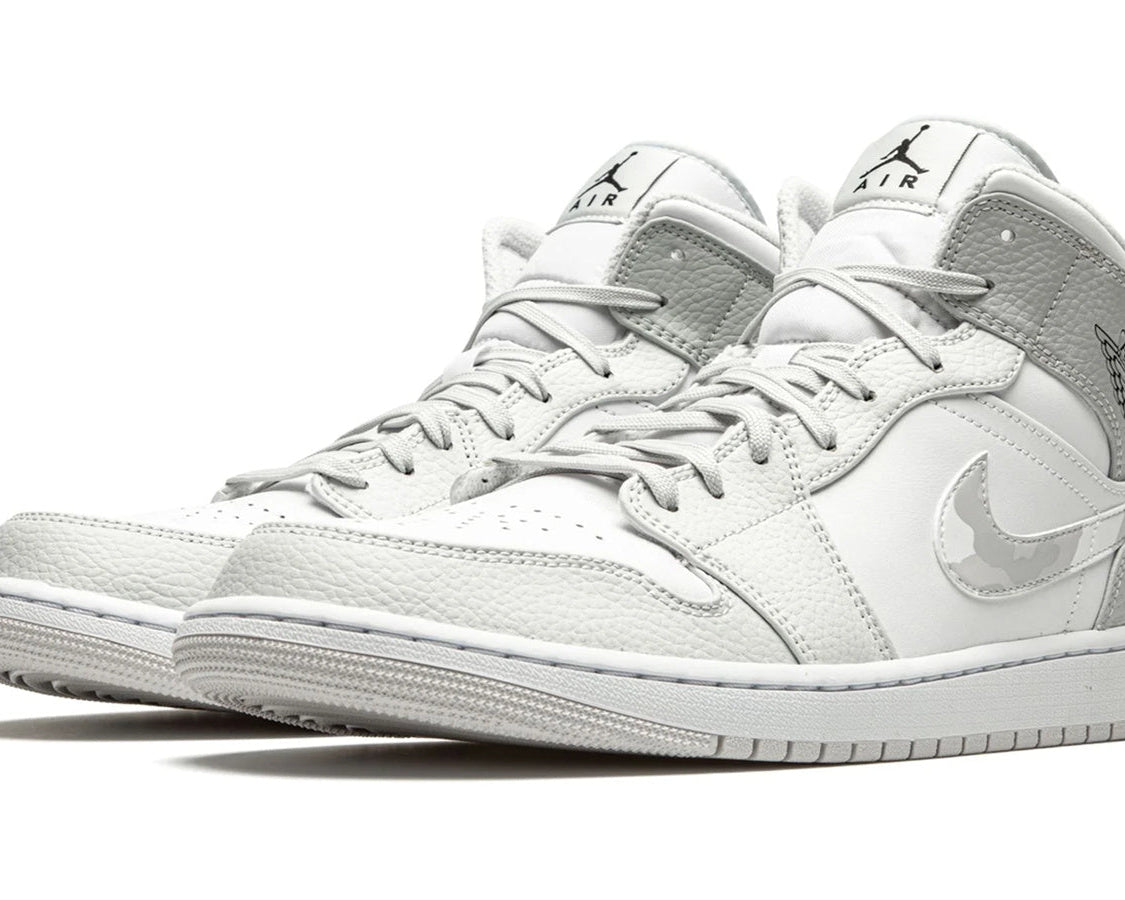 Air Jordan 1 Mid "White Camo" sneaker product image 2 | Foot Spikes