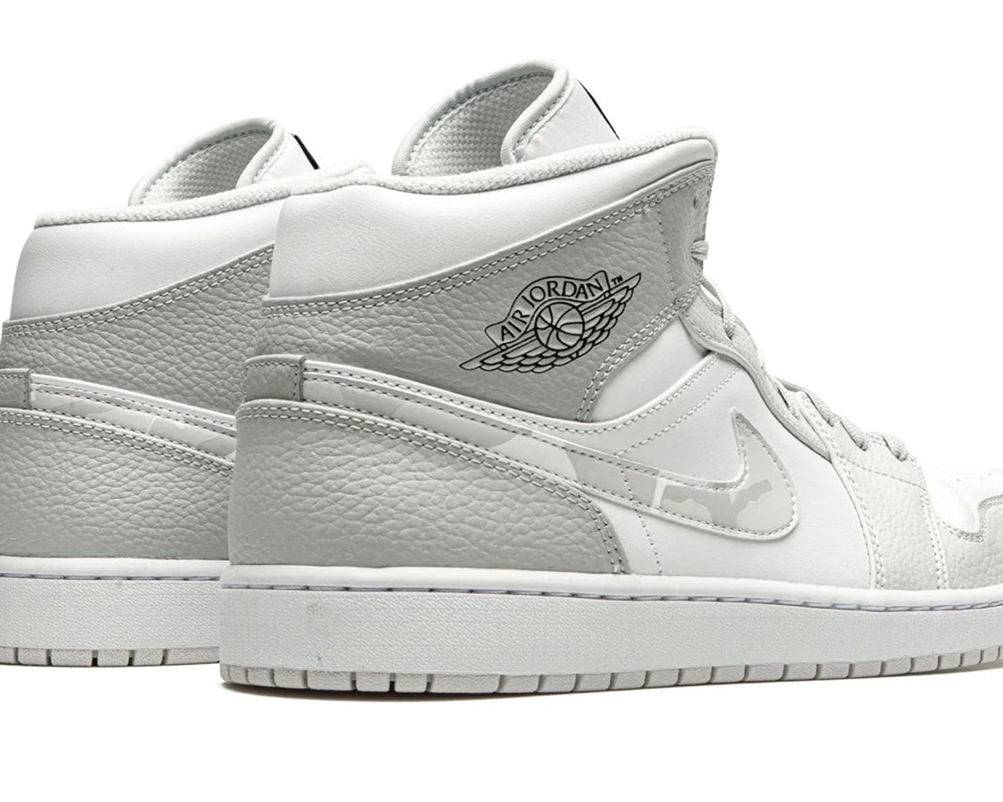 Air Jordan 1 Mid "White Camo" sneaker product image 4 | Foot Spikes