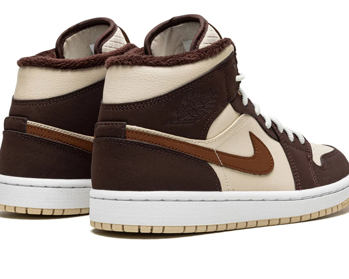 AIR JORDAN 1 MID SE WMNS "Brown Basalt Fleece" sneaker product image 4 | Foot Spikes