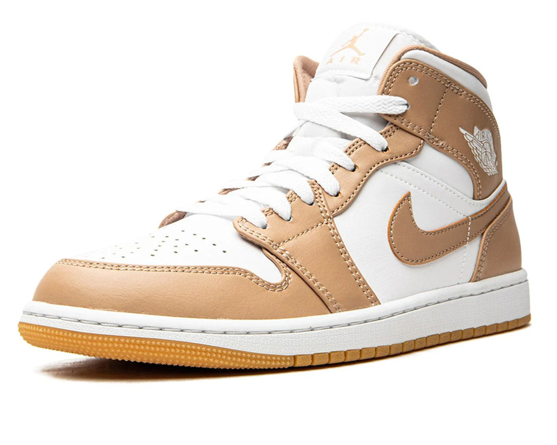 Air Jordan 1 Mid "Tan / Gum" sneaker product image 3 | Foot Spikes