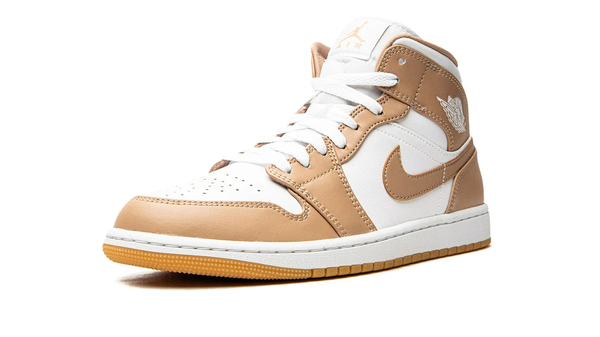 Air Jordan 1 Mid "Tan / Gum" sneaker product image 3 | Foot Spikes
