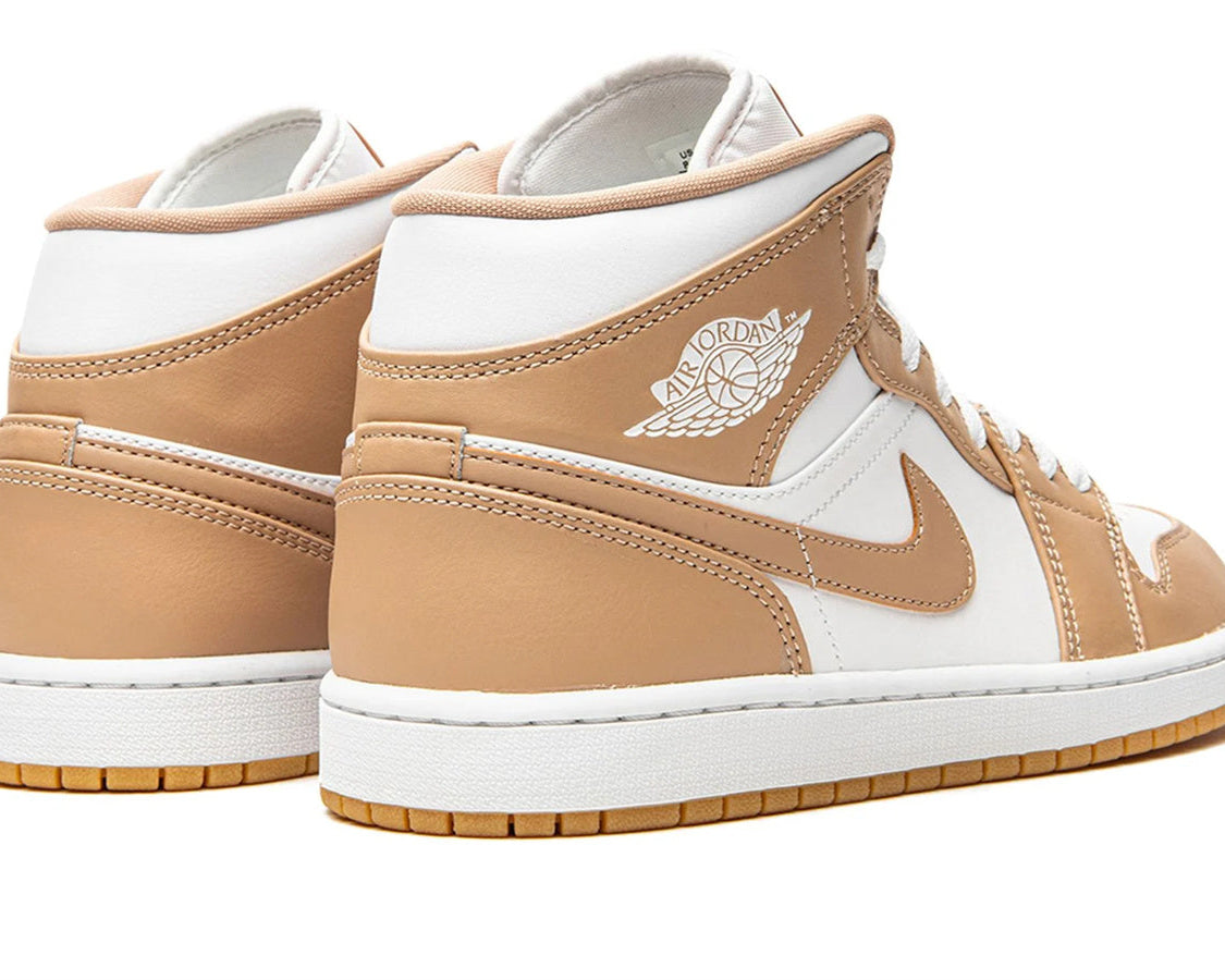 Air Jordan 1 Mid "Tan / Gum" sneaker product image 4 | Foot Spikes