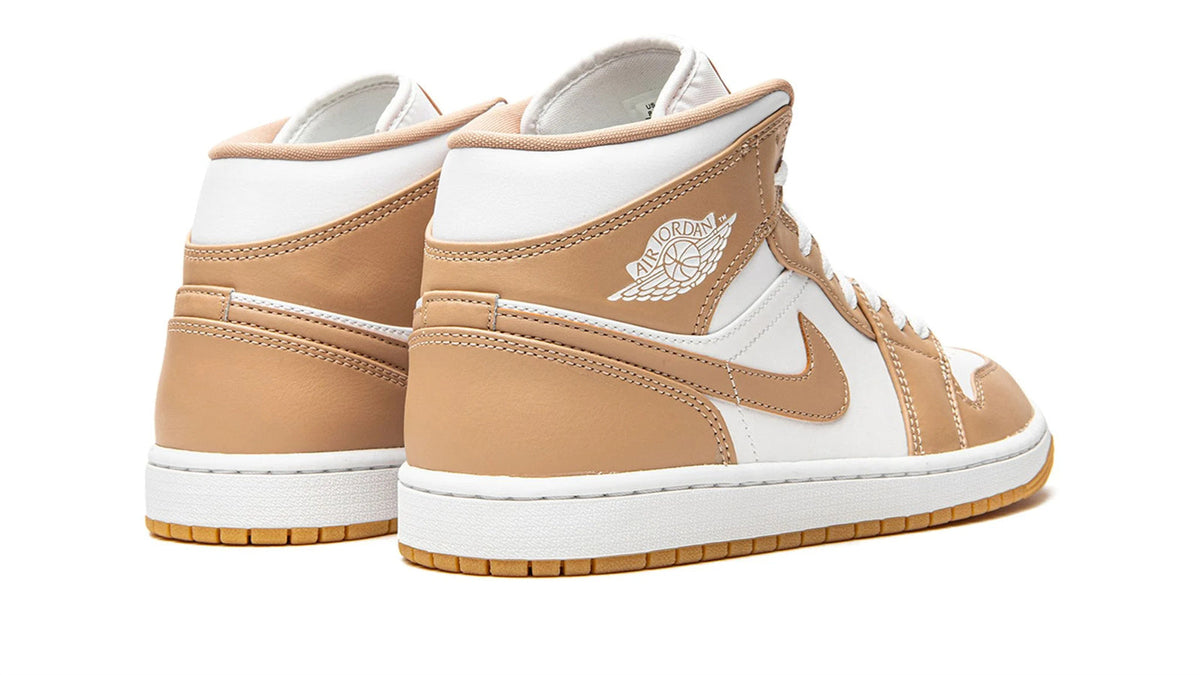 Air Jordan 1 Mid "Tan / Gum" sneaker product image 4 | Foot Spikes