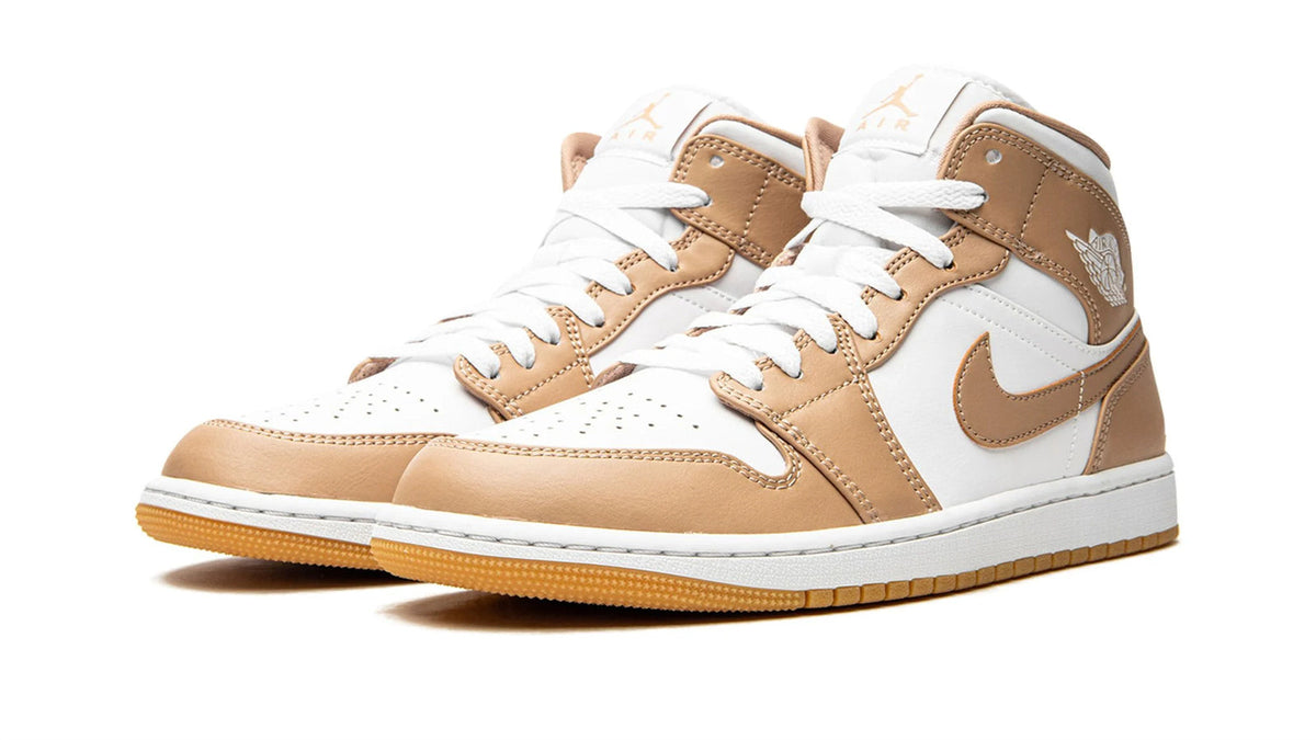 Air Jordan 1 Mid "Tan / Gum" sneaker product image 2 | Foot Spikes