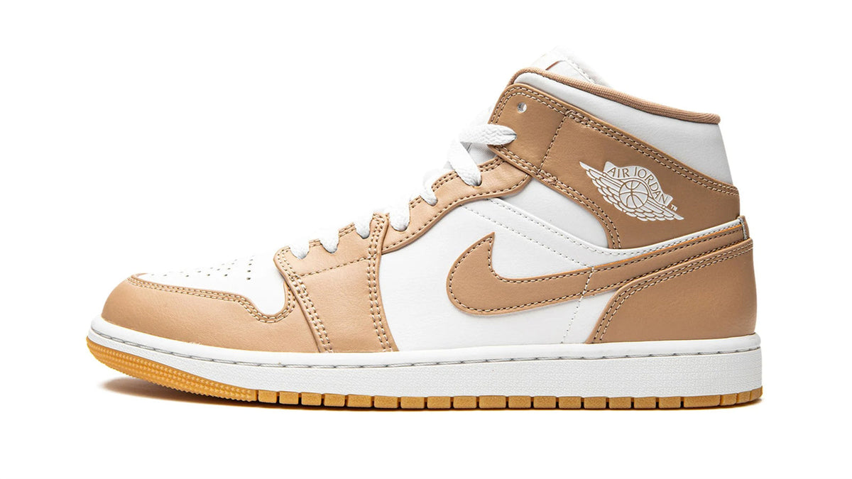 Air Jordan 1 Mid "Tan / Gum" sneaker product image 1 | Foot Spikes